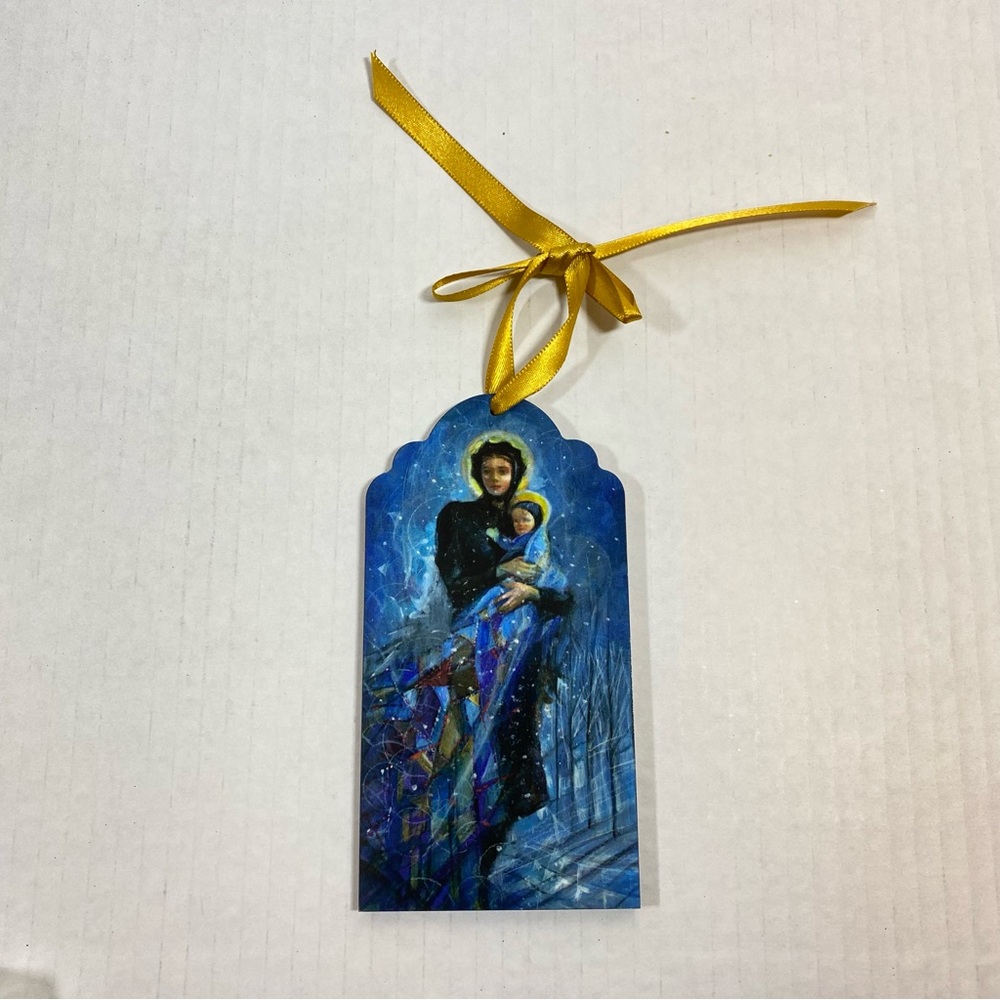 Madonna and Child Christmas Ornament by Freiman Stoltzfus Amish Winter Quilt